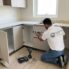 kitchen renovation in a Dubai apartment showing cabinet and countertop upgrade